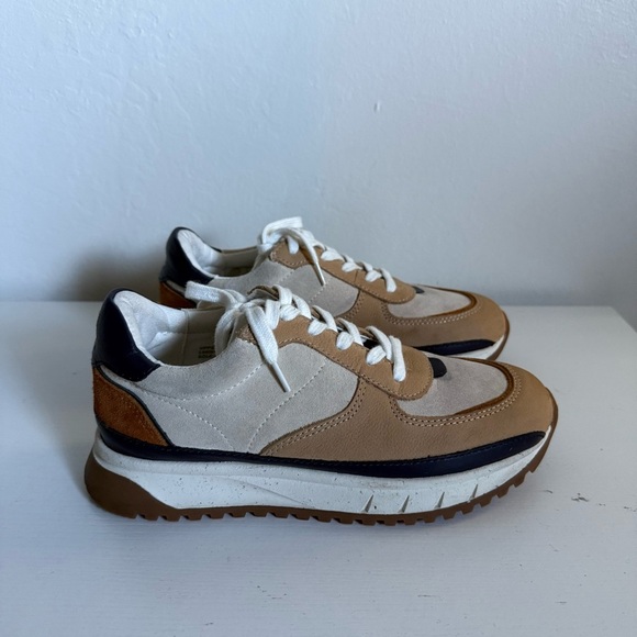 Madewell MWL Kickoff Trainers Sneakers Tan Suede Women’s 5.5 - Picture 3 of 12